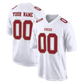 Yuxns Custom SF.49ers White Fashion Home Game Any Name & Numbers Stitched Jerseys