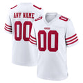 Yuxns Custom SF.49ers White Game Home Any Name & Numbers Stitched Jerseys