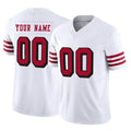 Yuxns Custom SF.49ers White Limited Alternate Vapor F.U.S.E. Home Game Any Name & Numbers Stitched Jerseys