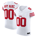Yuxns Custom SF.49ers White Vapor F.U.S.E. Elite Stitched Jerseys