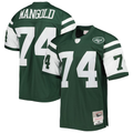 Yuxns NY.Jets #74 Nick Mangold Mitchell & Ness Green Legacy Replica Stitched Jerseys