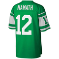 Yuxns NY.Jets #12 Joe Namath Mitchell & Ness Kelly Green Legacy Replica Puhic Stitched Jerseys