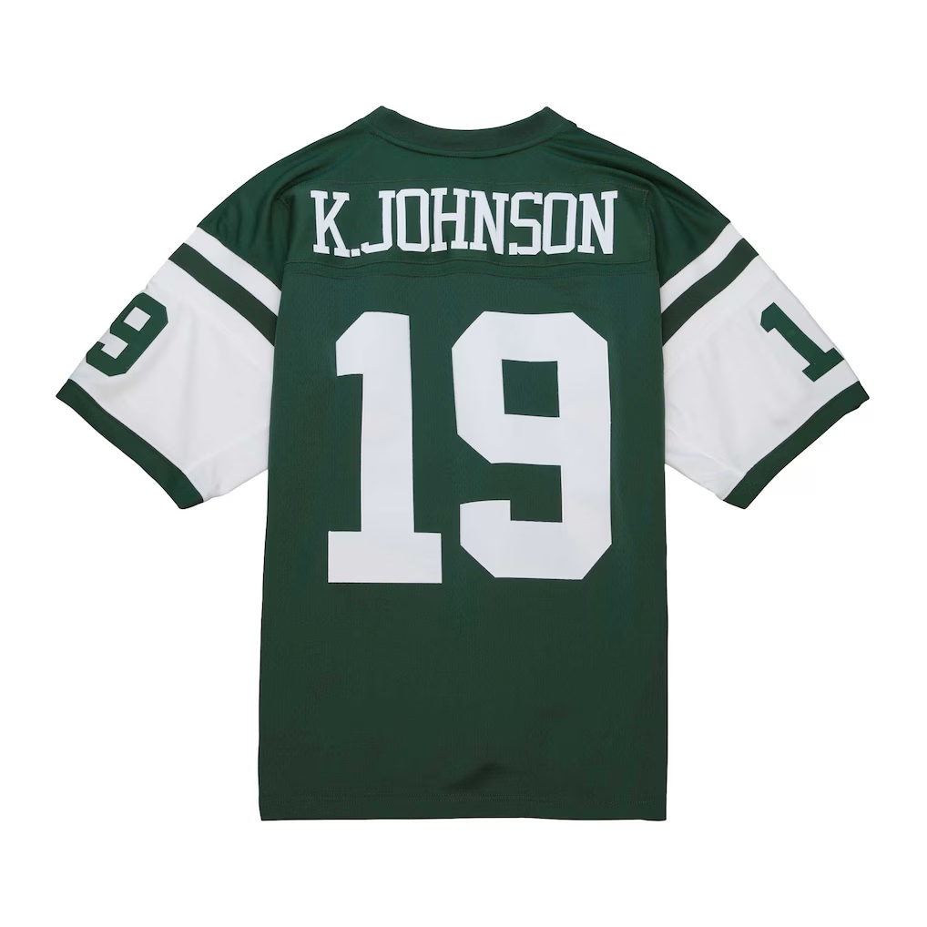 Yuxns NY.Jets #19 Keyshawn Johnson Mitchell & Ness Green Legacy Replica Stitched Jerseys