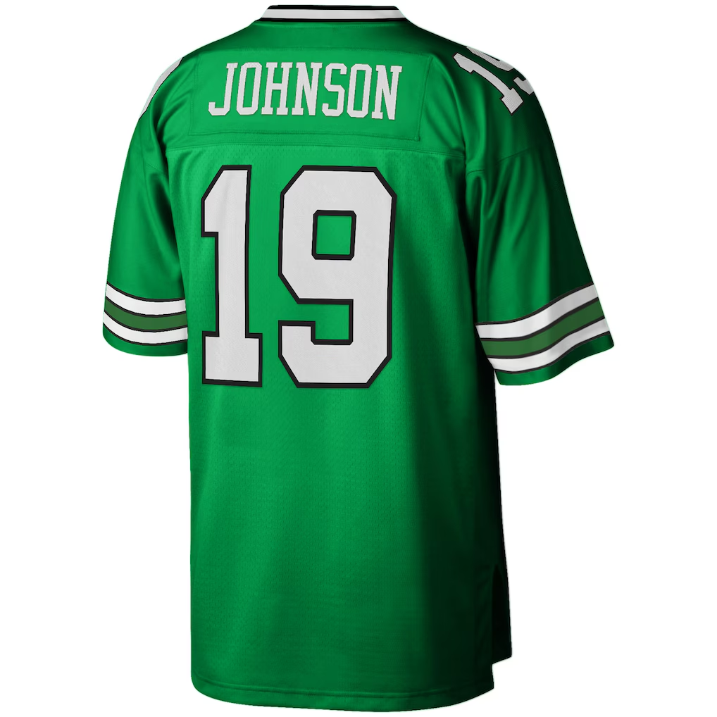 Yuxns NY.Jets #19 Keyshawn Johnson Mitchell & Ness Kelly Green Legacy Replica Puhic Stitched Jerseys