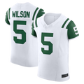 Yuxns NY.Jets #5 Garrett Wilson White Classic Alternate Vapor F.U.S.E. Elite Stitched Jerseys