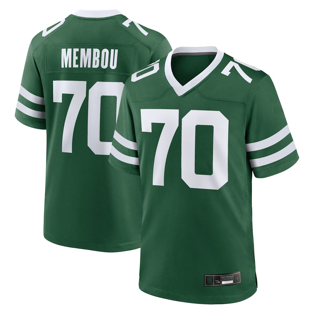 Yuxns NY.Jets #70 Armand Membou Green Team Game Stitched Jerseys