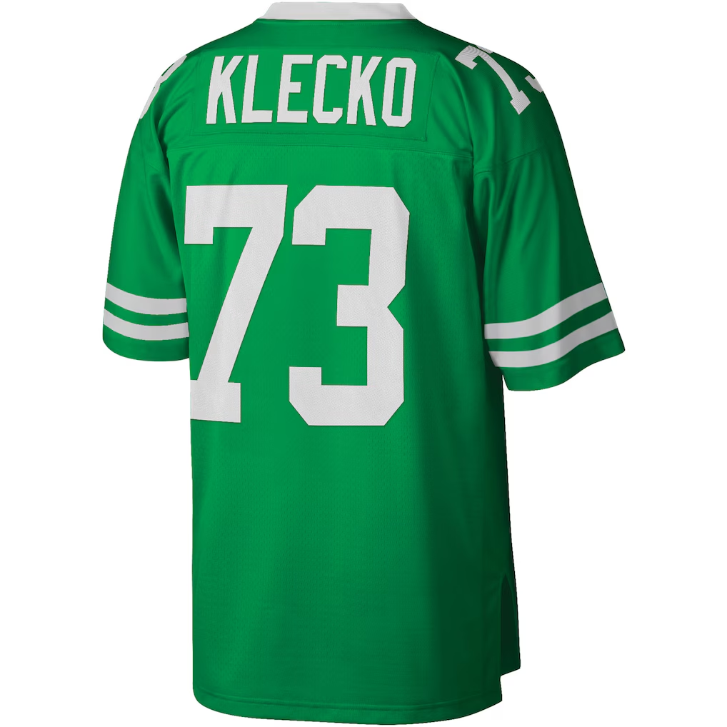 Yuxns NY.Jets #73 Joe Klecko Mitchell & Ness Kelly Green Legacy Replica Puhic Stitched Jerseys