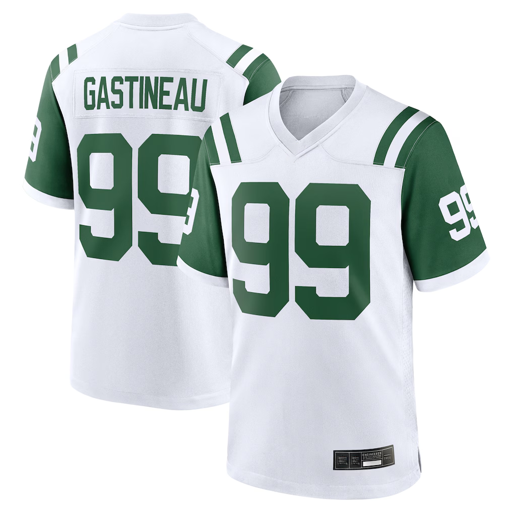 Yuxns NY.Jets #99 Mark Gastineau White Retired Player Alternate Game Stitched Jerseys
