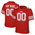 Yuxns Custom SF.49ers Red Game Team Colour Stitched Jerseys